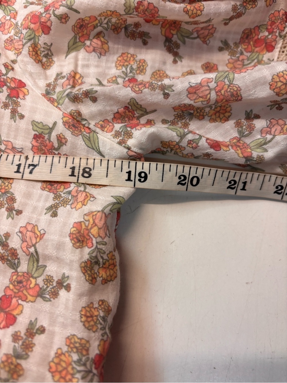 Jillian Harris Blushing Flower Tiered short Babydoll Cotton Dress, size S - Picture 15 of 16
